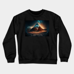 Pyramid with universe inside Crewneck Sweatshirt